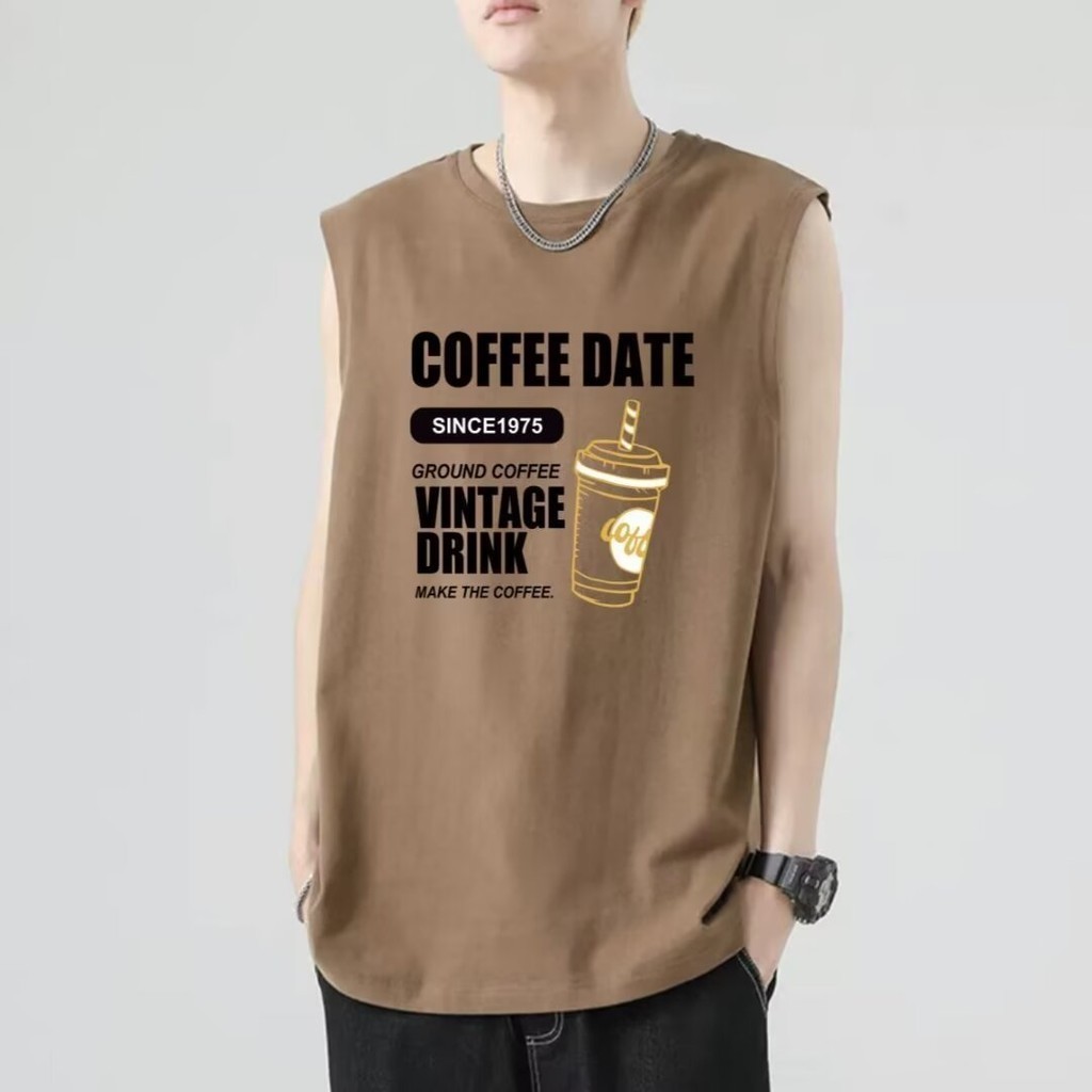 เสื้อยืดแขนกุดลําลอง ผ้าฝ้ายแท้ ทรงหลวม เหมาะกับการเล่นบาสเก็ตบอล แฟชั่นฤดูร้อน สําหรับผู้ชาย 2024