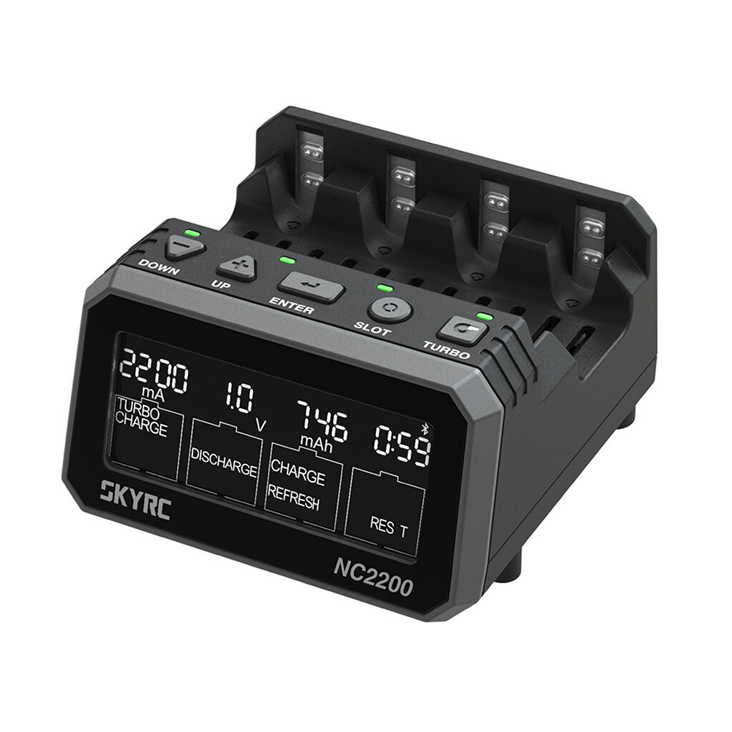 SkyRC NC2500 Pro NC2200 NC1500 AA/AAA เครื่องชาร์จถ่าน แบตเตอรี่ 6 ช่อง รองรับ NiMH NiCD charger discharge