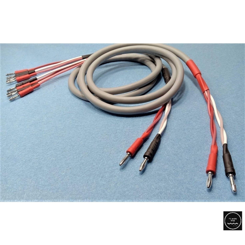 ..สายลำโพง Bi-Wire CANARE 4S11 Made in Japan ขั้ว Banana PALIC เลือกความยาวได้ ราคาต่อ 2 เส้น ตามรูป