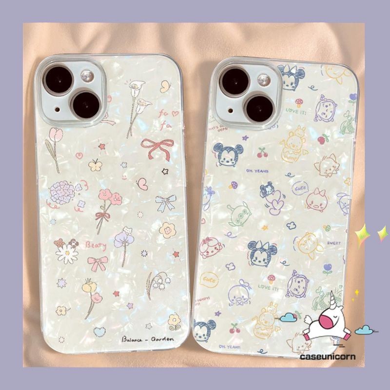 เคสโทรศัพท์มือถือ ลายการ์ตูนมิกกี้เมาส์ ดอกไม้น่ารัก พร้อมสายคล้องมือ ประดับมุก สําหรับ Realme C31 C53 C15 C25 C21Y C67 C33 C51 C35 C55 C12 Note 50 C17 5s 11 5 9i 7 6i 5i C11 C21 C3 C25Y C30 C20 C25s