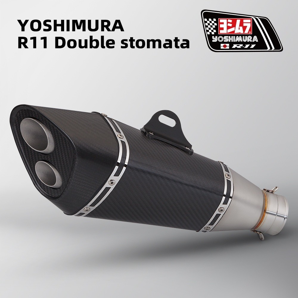 ท่อไอเสียรถจักรยานยนต์ ขนาด 51 มม. 60 มม. สําหรับ Yoshimura R11 R1 MT-09 cb300r Ninja400 R3 CBR1000RR