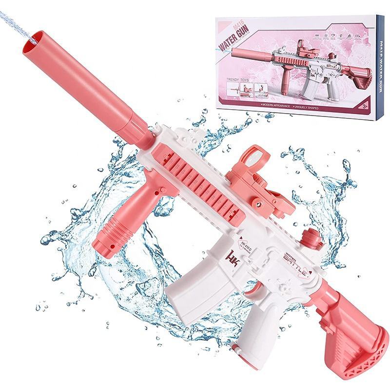 M416 Electric Water Gun Outdoor Toys for Boys and Girls Automatic Continuous Hair Water Gun High Pressure Water Spray Wa