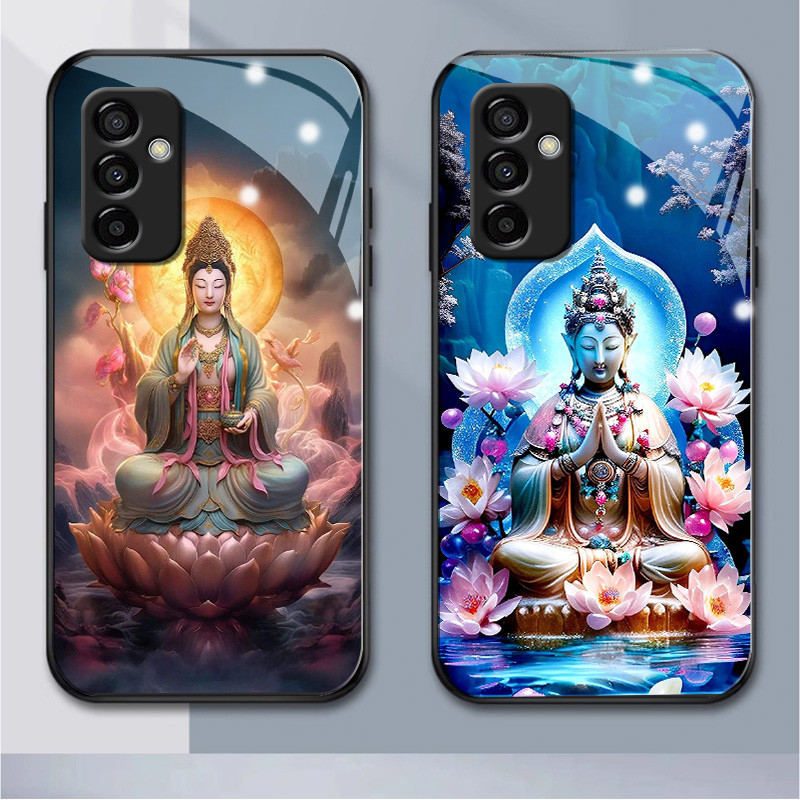 เคสโทรศัพท์มือถือแบบแก้ว สําหรับ Samsung A345G A01 A02 M02 A03 A04 A11 M11 A135G A04S A14 A735G A545