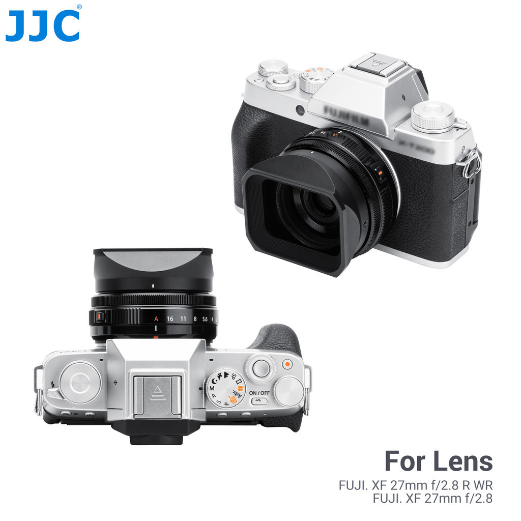 Jjc LH-XF27 เลนส์ฮู้ดโลหะ สําหรับ Fujifilm XF 27 มม. F2.8 R WR &amp; Fujifilm XF 27 มม. f/2.8 สําหรับ Fuji XT5 XT4 XT3 XT30 XH2S XE4 XS10
