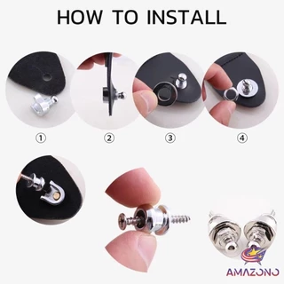 Amaz หมุดยึดสายกีตาร์ หมุดล็อคสายสะพาย อุปกรณ์เสริมกีตาร์ Guitar Strap Locks Buttons
