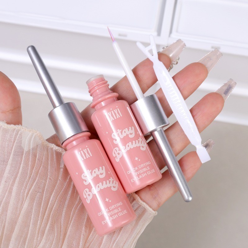 กาวติดขนตาปลอมที่มองไม่เห็นแห้งเร็ว - เครื่องมือแต่งหน้ากาวในตัว - กาวกาวขนตากันน้ํา - กาวต่อขนตาปลอมโปร่งใส - เครื่องมือไพรเมอร์ขนตา