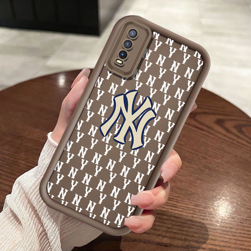 อินเทรนด์ NY เบสบอลเคสโทรศัพท์สําหรับ VIVO Y20 V1901A V2026 V2033 V2027V2032 V2042 V2029 V2028 V2038