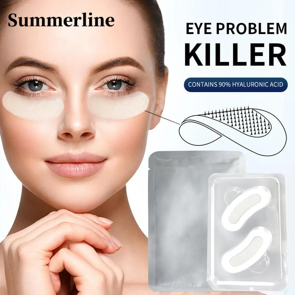 ลบริ้วรอย Fine Lines Micro-needle Eye Under Patch - Hyaluronic Acid Eye Mask Beauty Care Skin