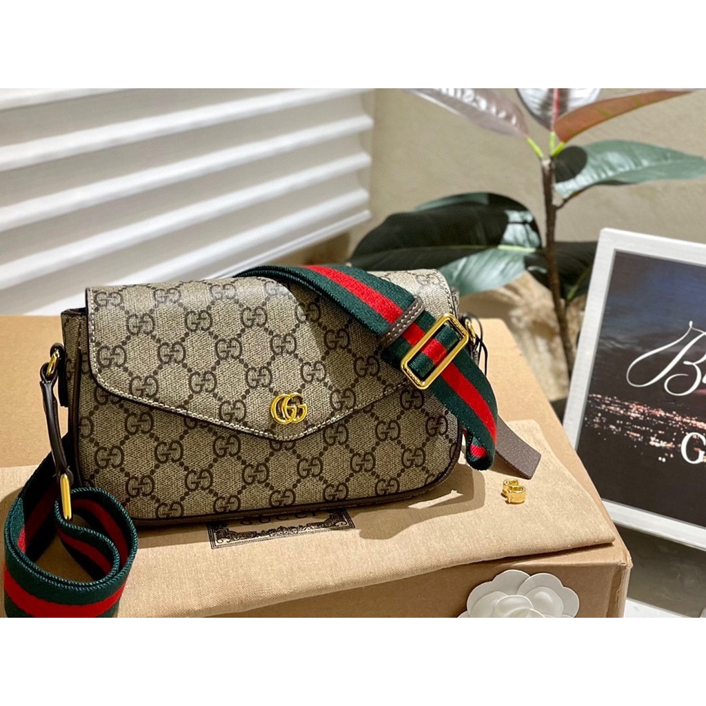 Cial Website Box New Hemp Bag Enelope e Shoulder Strap Size 22lady bag e420