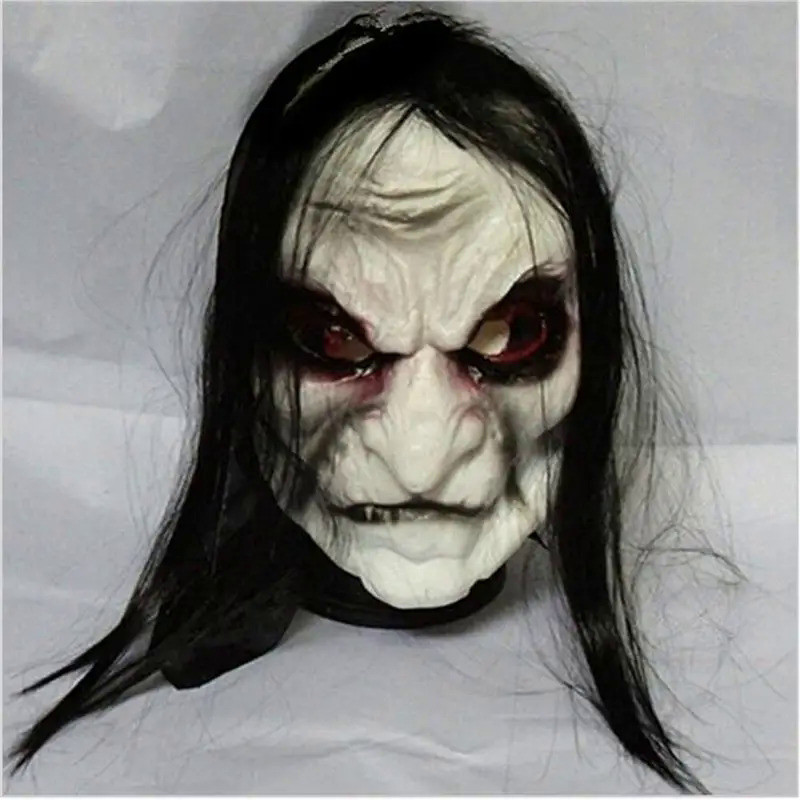 Halloween Zombie Mask Props Grudge Ghost Hedging Zombie Mask Realistic Masquerade Halloween Mask Lon