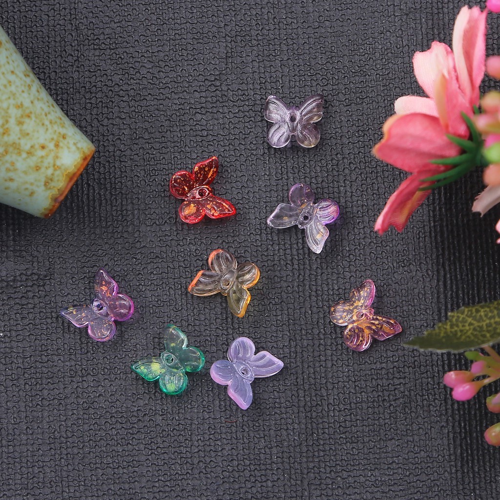 10 ชิ้น/ล็อตสี Lampwork ลูกปัดผีเสื้อรูปร่างลูกปัดแก้วสําหรับต่างหูเครื่องประดับทําทําด้วยมือ DIY สไตล์โบราณอุปกรณ์เสริม ราคา ถูกที่สุด ดีลบีเคเค แกลเลอรีภาพที่ 7