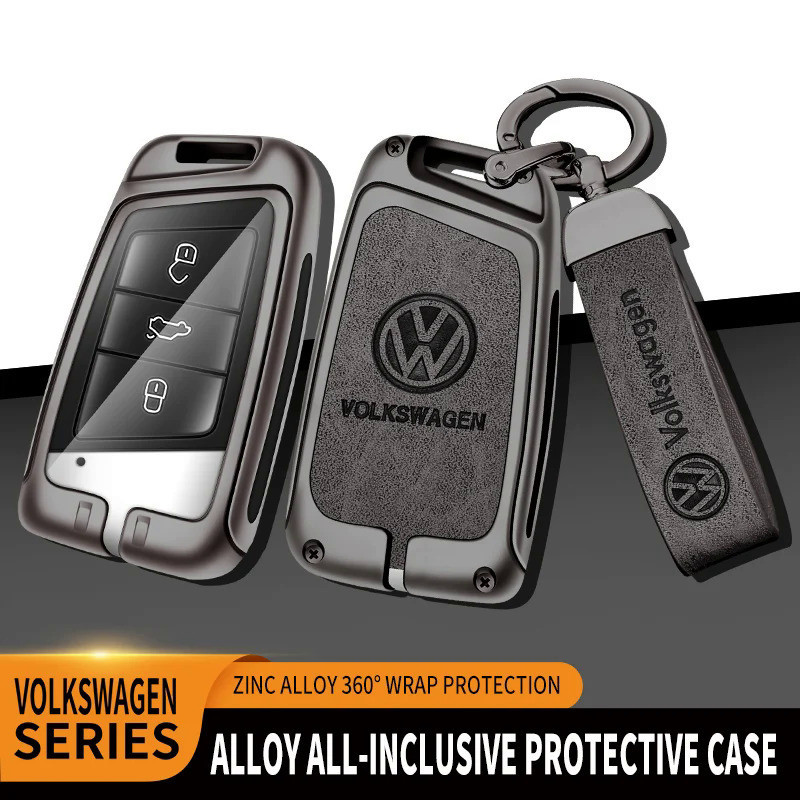 Car TPU Zinc Alloy Key Case Bag Car Key Chain Metal Key Shell For Volkswagen VW Passat B6 B7 B8 Mago