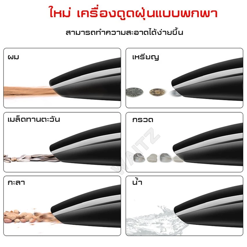 เครื่องดูดฝุ่นไร้สาย ดูดน้ำ เป่าลม มือถือ thumbnail 7