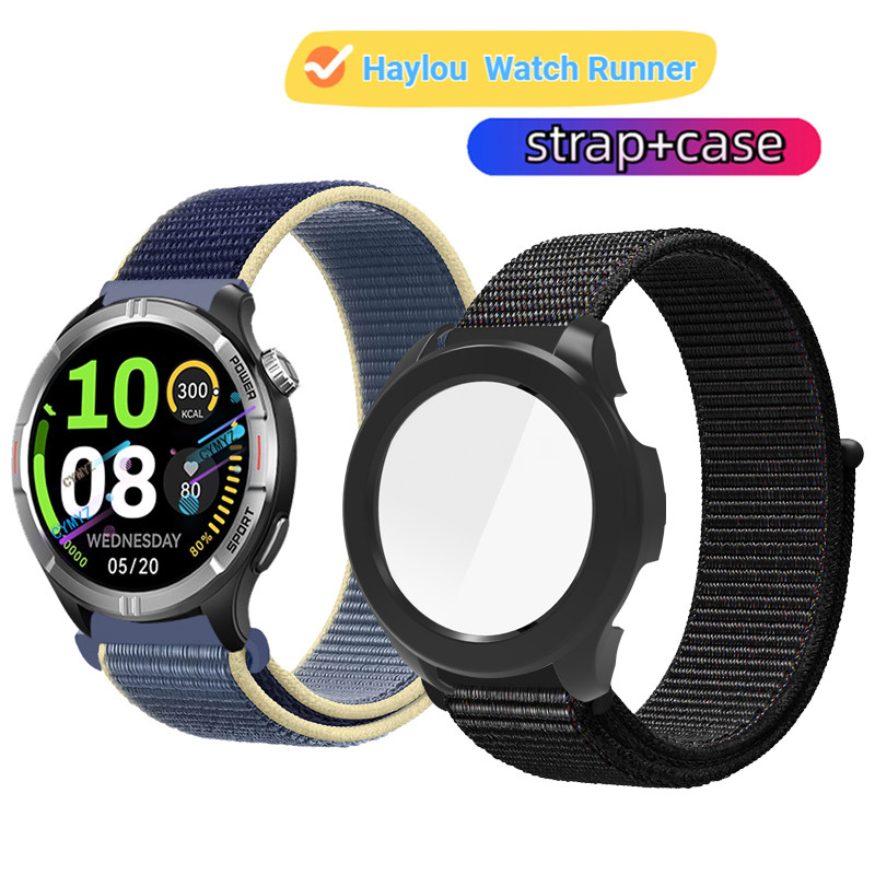 Haylou Smart Watch Runner สายไนลอนสําหรับ Haylou Watch Runner สายสายรัดข้อมือกีฬา Haylou Smart Watch