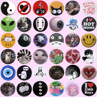 100 รูปแบบ Tinplate Pins ปุ่มนุ่ม Pin อะนิเมะสนุกสัตว์ Goose…