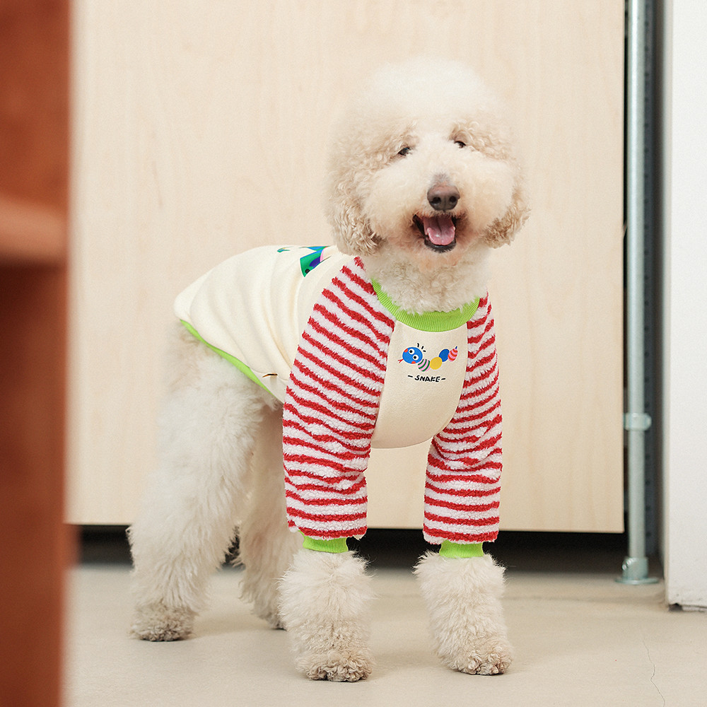 Funkypet ปีงูสัตว์เลี้ยงเสื้อกันหนาวเสื้อผ้าสุนัขฤดูใบไม้ร่วงฤดูหนาว Labrador Golden Retriever Giant Edge Shepherd Husky สุนัขขนาดกลางขนาดใหญ่สไตล์อินเทรนด์