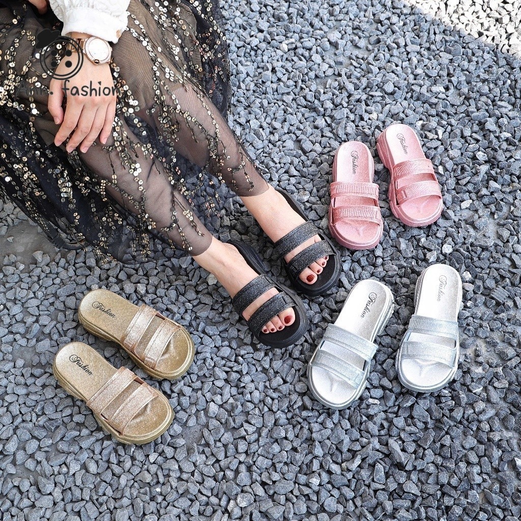 Ann.Fashion รองเท้าแฟชั่นผู้หญิง พร้อมส่งในไทย ใส่สบายเหมือนไม่ได้ใส่ น้ำหนักเบา มีกันลื่น วัสดุน้ำหนักเบากันน้ำ #sy102