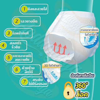 Aoduoyaya แพมเพิสผู้ใหญ่แบบกางเกง ผ้าอ้อมผู้ใหญ่ 100ชิ้น M/L/XL ซึมเร็วสุด ปลี่ยนง่าย ระบายอากาศดี
