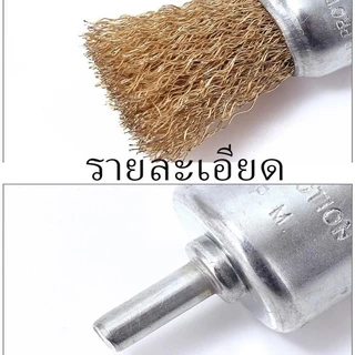 (XT) （บรรจุภัณฑ์อิสระ）แปรงขัดลวดเหล็กทองเหลือง 6 มม （12mm 16mm 25mm）ราคาขายส่ง