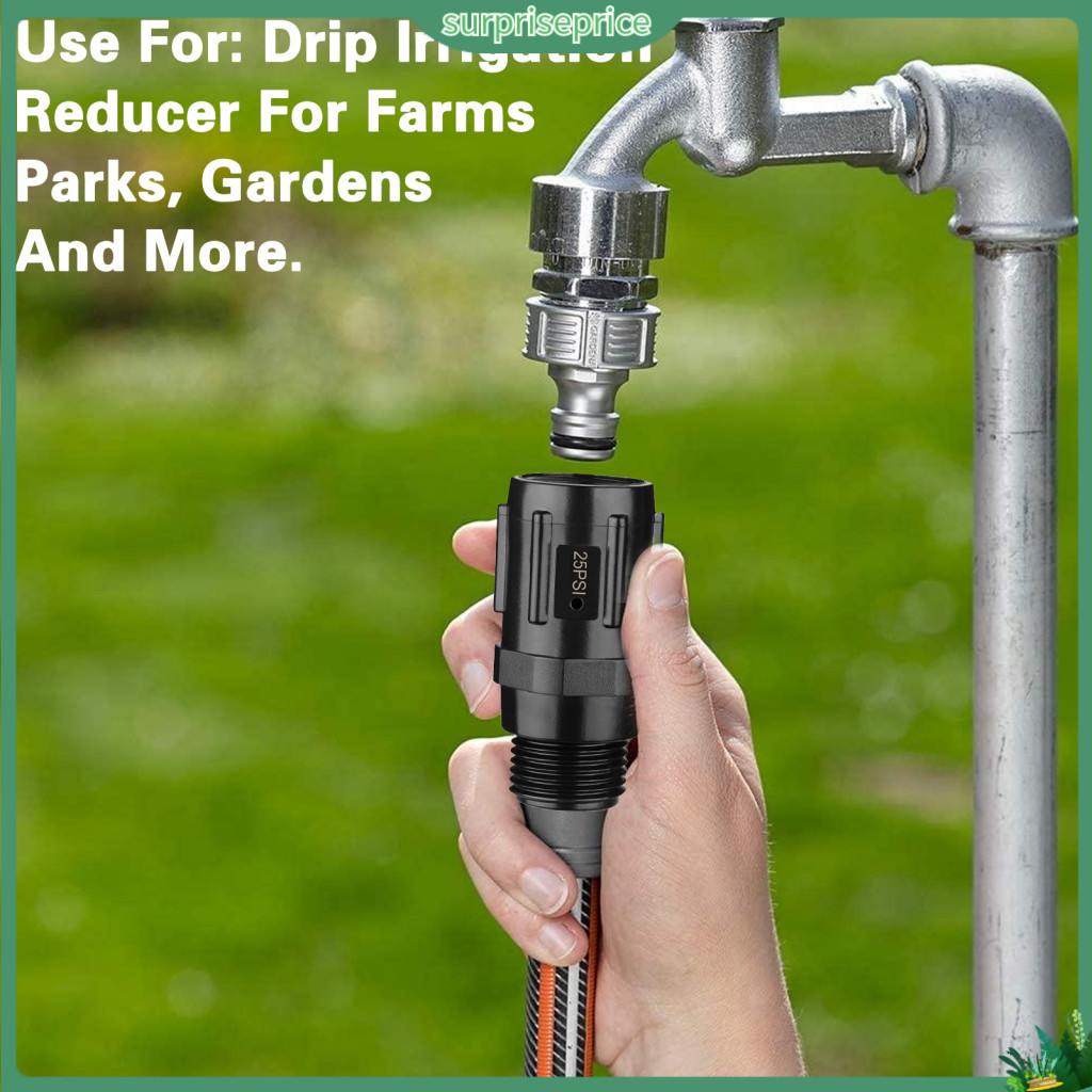 เซอร์ไพรส์| วาล์วควบคุมแรงดันน้ํา 25 Psi ติดตั้งง่าย สําหรับรดน้ําในสวน