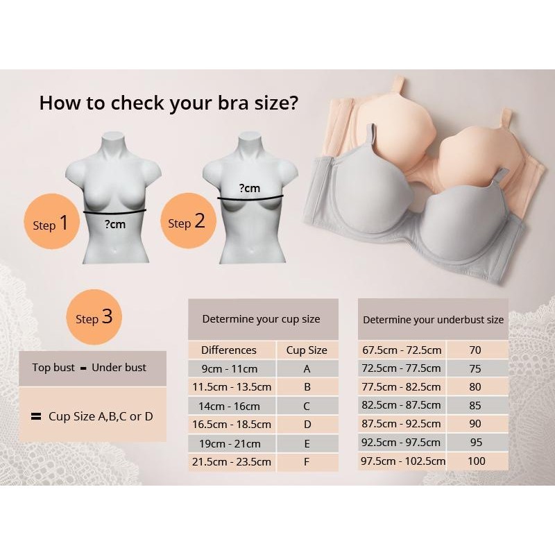 เสื้อใน INFI 809 มีฟองน้ำชั้นบาง ไม่มีโครง คัพใหญ่ CD ไซส์ 38 -44 จัดส่งในวันเดียวกันจากกรุงเทพ 3/4 Coverage - รูปที่ 5