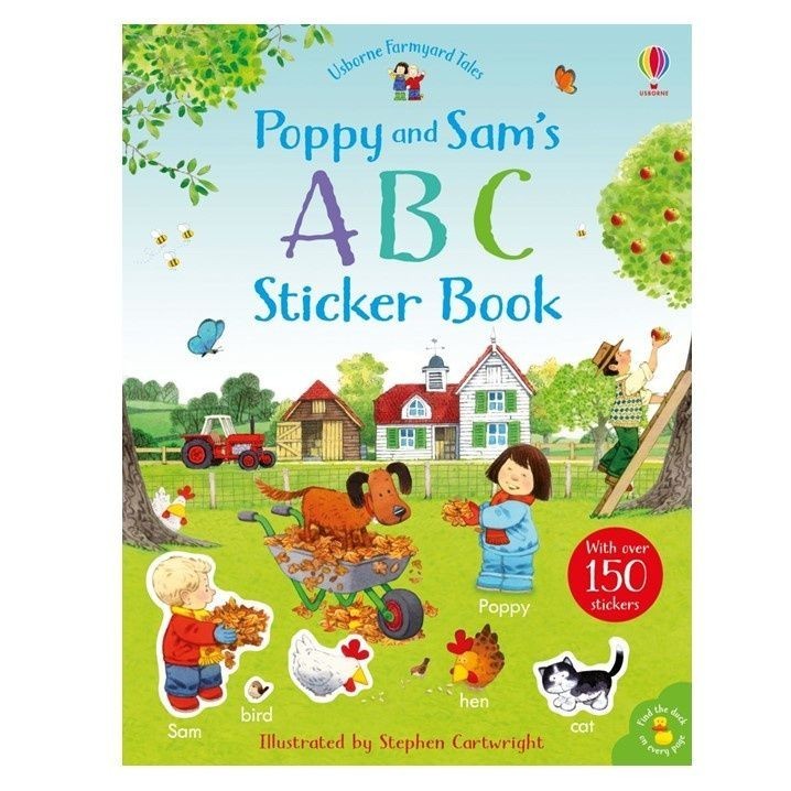 Usborne Farmyard Tales First Sticker Book หนังสือสติ๊กเกอร์ ABC