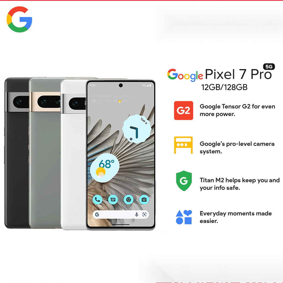 Google Pixel 7 PRO 5G แรม 12GB + รอม 128GB eSIM สมาร์ทโฟน มือสอง ใหม่ 95%