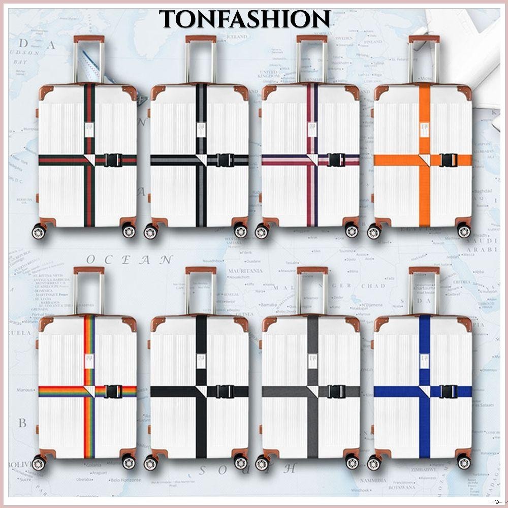 Tonfashion สายเข็มขัดรัดกระเป๋าเดินทาง ป้องกันการสูญหาย
