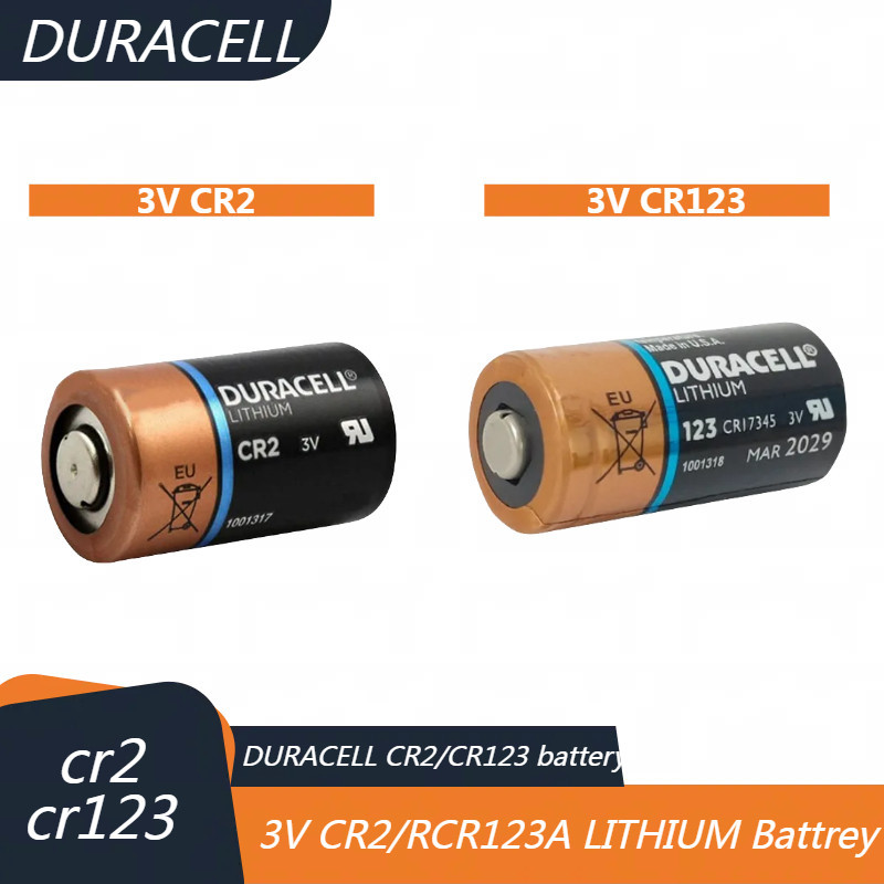 Duracell แบตเตอรี่ลิเธียม 3V CR123A CR2 123A CR17345 DL123A 16340 battery