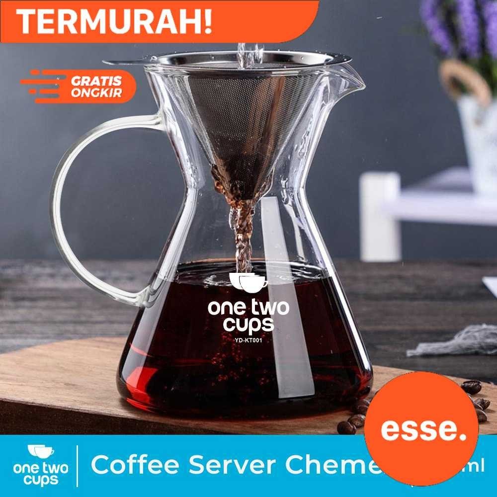 Esse OTC Coffee Server Chemex Drip Pour Over with Filter - YD-KT001