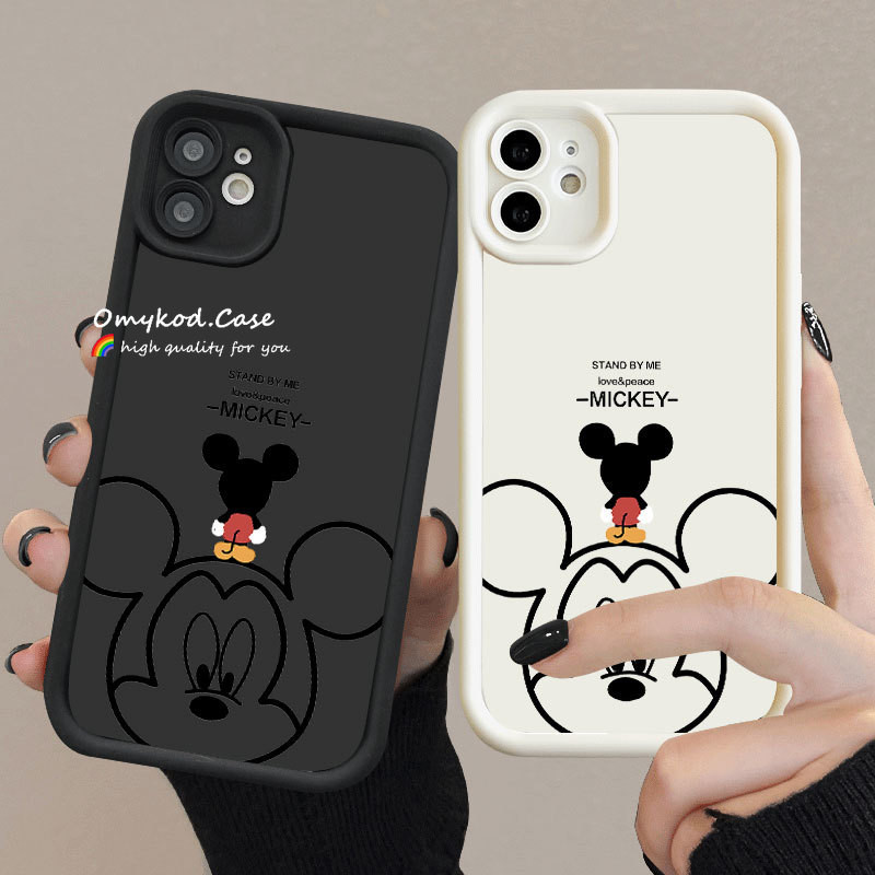 เคสป้องกันโทรศัพท์มือถือ แบบนิ่ม ลายการ์ตูนน่ารัก สําหรับ iPhone 16 15 14 13 11 12 Pro Max 8 7 6 6s Plus XR XS Max SE 2020