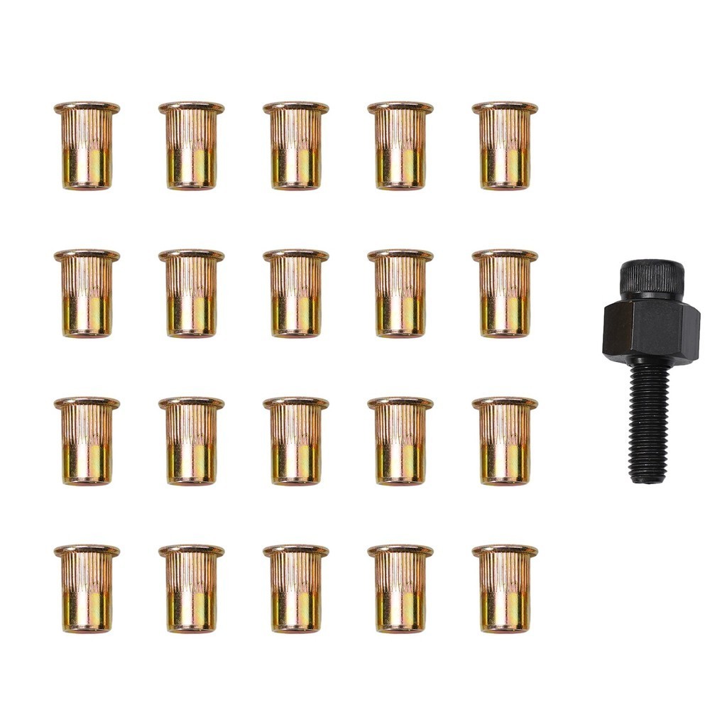 [CRA] ชุดน็อตหัวหมุด M3-M12 21 ชิ้น พร้อมน็อต 20 ชิ้น