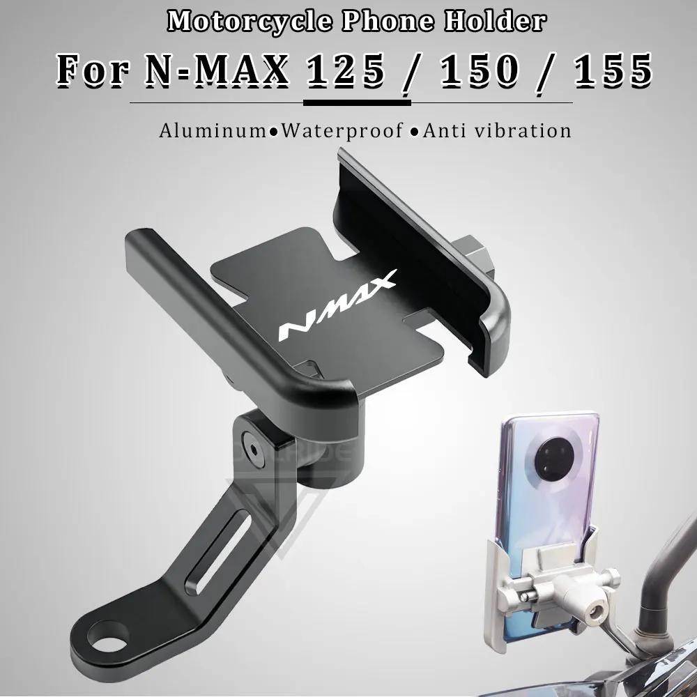 ที่จับโทรศัพท์ CNC ที่วางโทรศัพท์มอเตอร์ไซค์  FOR Yamaha N-MAX 125 150 155 N MAX NMAX125 NMAX150 2020 2022 2023
