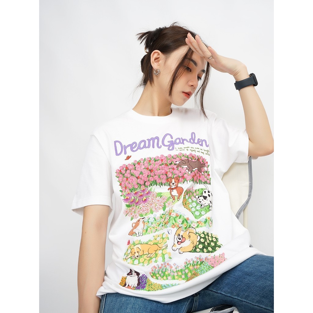 [ส่งจากโรงงาน]ออก24ชั่วโมง OOOK เสื้อยืด ผ้าคอตตอน-Nature flower Bloom- OT3 (พร้อมส่ง)