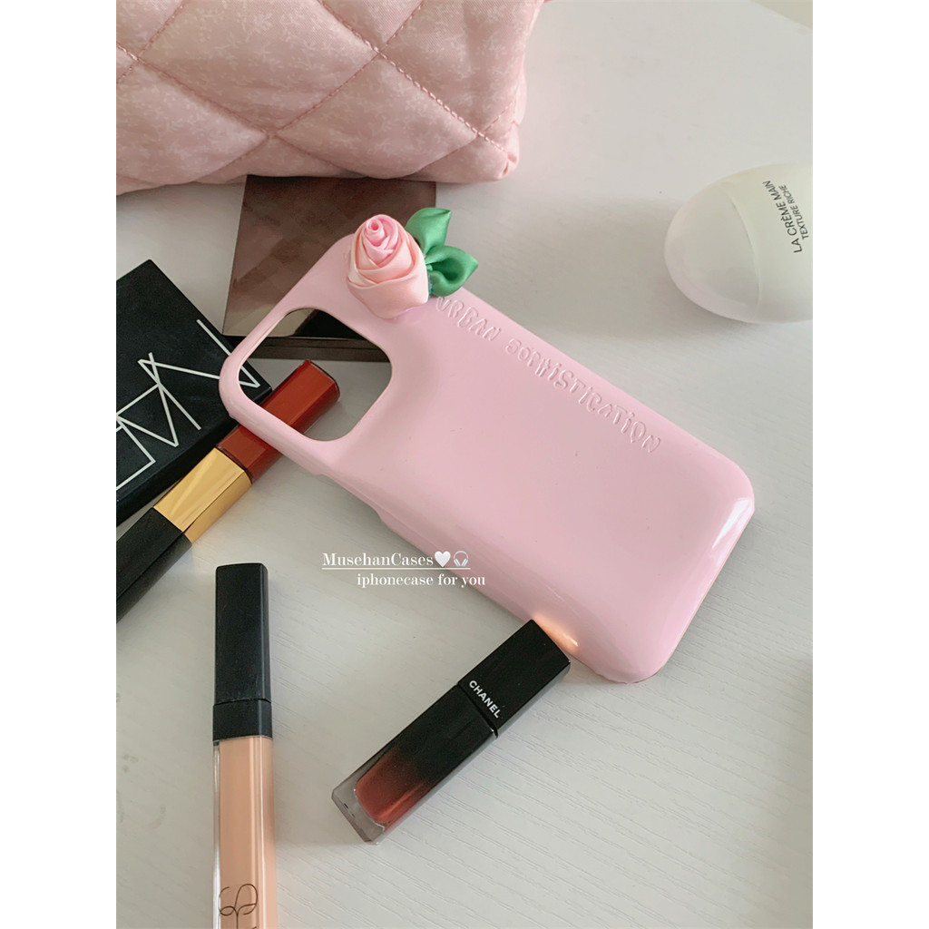 เคสโทรศัพท์มือถือ แบบแข็ง ลายดอกไม้ สามมิติ สําหรับ Iphone 15pro 14promax Apple 11 12 13