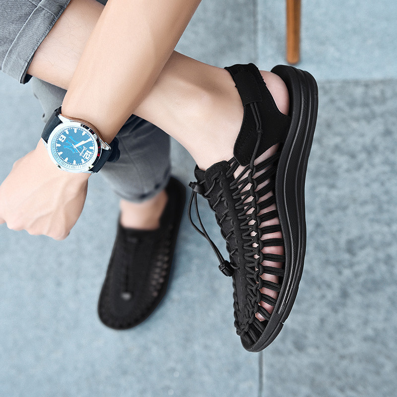 KENEN SANDAL รองเท้าเชือกถักรัดส้นแนวใหม่ สำหรับชายและหญิง รวม 10 สี พร้อมส่ง 35-44