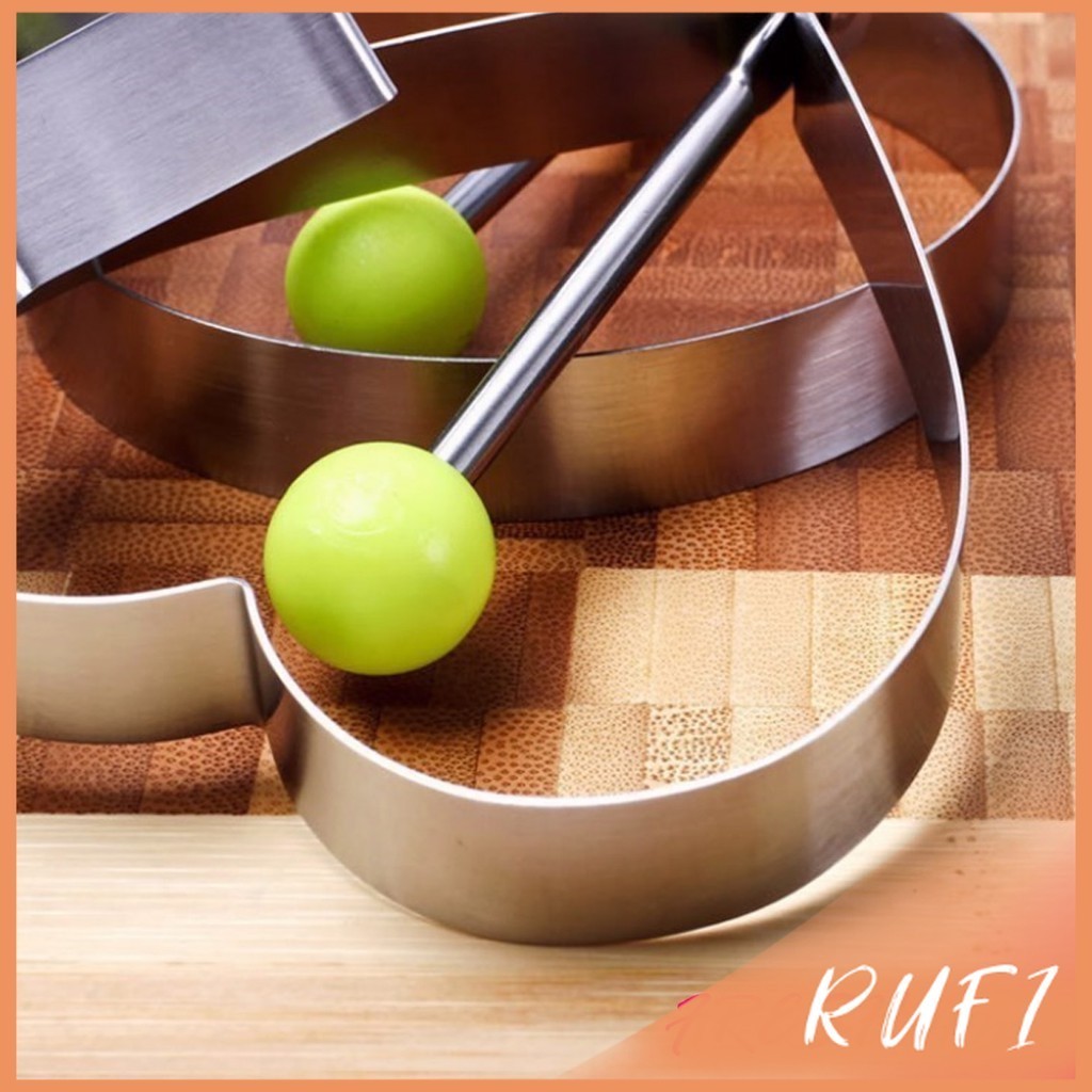 RUFI พิมพ์ทอดไข่ พิมพ์ทอดไข่ดาว ครัวอ าหรเช้าเ ครื่องทำ ไข่เจียว สแตนเลสหนา ไม่ติดแม่พิมพ์ไข่เจี ยวครัวทำ Fry Egg mold ราคา ถูกที่สุด ดีลบีเคเค แกลเลอรีภาพที่ 5