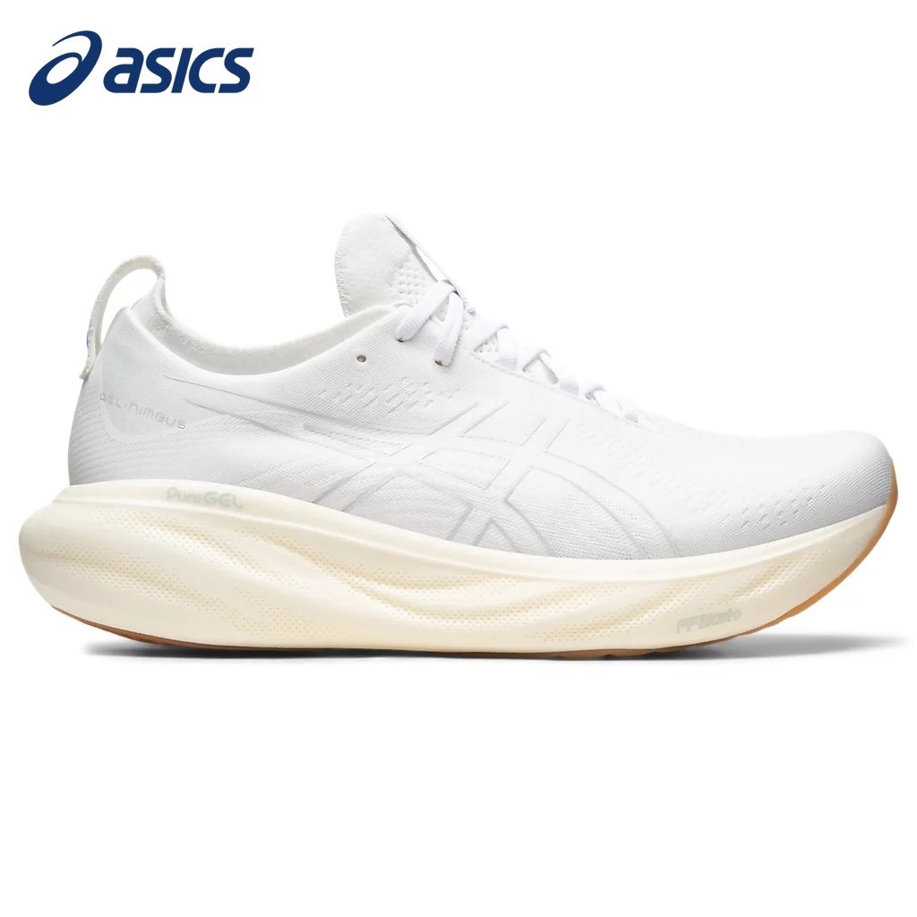 ASICS GEL-NIMBUS 25 รองเท้าวิ่งผู้หญิง สีขาว ลำลอง