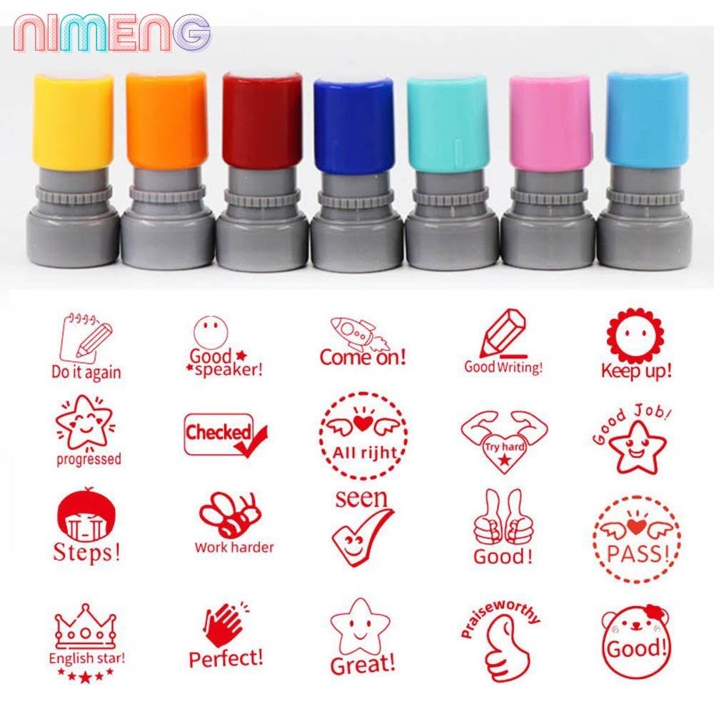 Nimeng แสตมป์ตรายาง ลายการ์ตูน สําหรับตกแต่งสมุดภาพ สํานักงาน โรงเรียน DIY