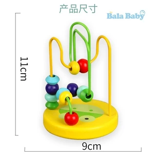 ของเล่นไม้ ของเล่นขดลวดไม้ ของเล่นเสริมทักษะและการเรียนรู้ ขนาด12*6 TOY06