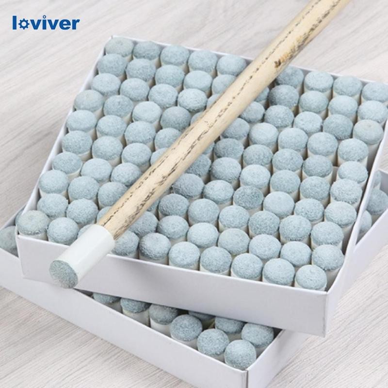 [Loviver] ปลอกไม้คิวบิลเลียด สําหรับไม้คิวพูล 9 มม. 100 ชิ้น