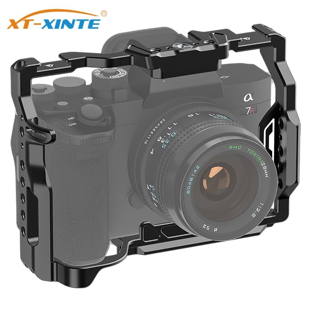 XT-XINTE อลูมิเนียม A7M4 A7R5 กล้องกรง Mount ขาตั้งกล้อง Monitor ขยายกรอบรองเท้าเย็น 1/4 3/8 Arri Ho