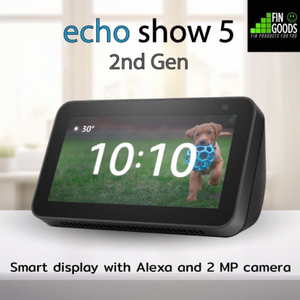 AMAZON ECHO SHOW 5 (Gen 3) ลำโพงอัจริยะ หน้าจอสัมผัส ขนาด 5.5 นิ้ว สั่งการด้วยเสียง Alexa