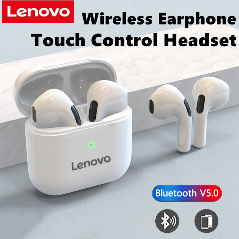 Lenovo TWS หูฟังบลูทูธไร้สาย HIFI สเตอริโอ ควบคุมแบบสัมผัส HD สําหรับเล่นเกม