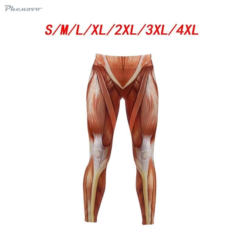 [Colaxi1] กางเกงเลกกิ้ง เอวยางยืด พิมพ์ลายกล้ามเนื้อ สําหรับผู้หญิง ใส่ออกกําลังกาย วิ่ง