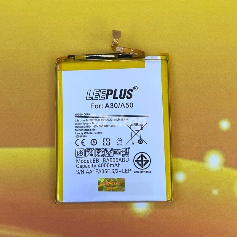 แบตเตอรี่มือถือ แบตเตอรี่ battery แบต Samsung A20/A30/A50/A50s/A205/A305/A307/A505/A507 ยี่ห้อ leeplus
