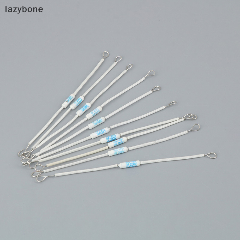 {LZ} ฟิวส์เซรามิคตัดความร้อน RF250V 10A 185 องศา RF 250V 10 ชิ้น {lazybone}