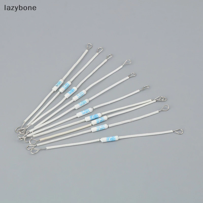 {LZ} ฟิวส์เซรามิคตัดความร้อน RF250V 10A 185 องศา RF 250V 10 ชิ้น {lazybone}