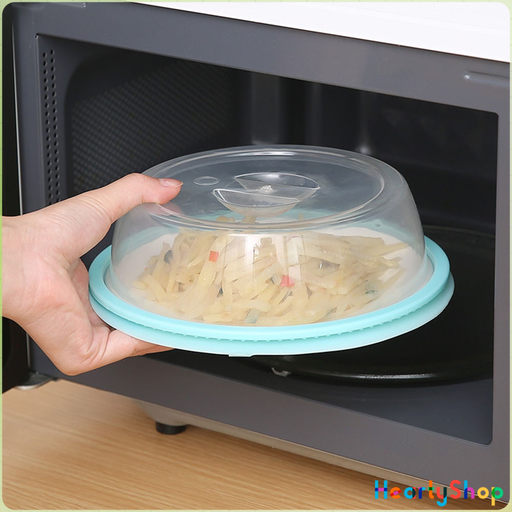 HeartyShop ฝาครอบอาหาร ฝาปิดอาหาร ฝาครอบสุญญากาศ วางซ้อนกันได้ กันฝุ่นแมลงวัน Fresh-keeping cover - รูปที่ 2