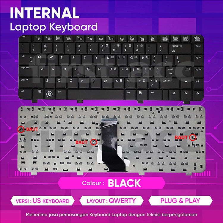 HP Compaq CQ40 CQ40-642TX CQ40-704TX CQ40-705TX CQ40-706TX คีย์บอร์ดใหม่